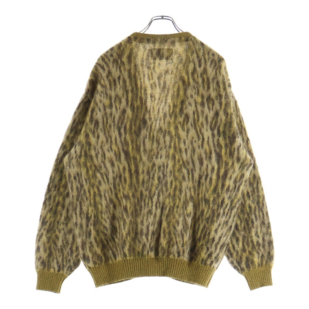 WACKO MARIA(ワコマリア) 22SS LEOPARD MOHAIR KNIT CARDIGAN レオパードモヘアカーディガン ベージュ