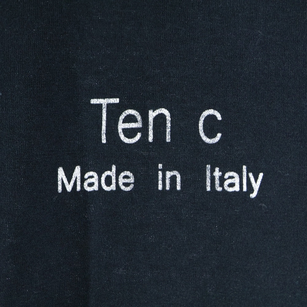 Ten C(テンシー) フロントロゴプリントTシャツ ブラック 22CTCUH02098 A06021