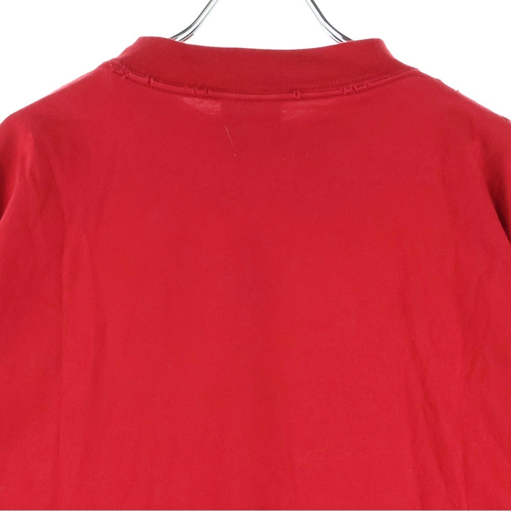 BALENCIAGA(バレンシアガ) Je T'aime T-Shirt 744439 T0VM7 刺繍オーバーサイズ半袖Tシャツ レッド