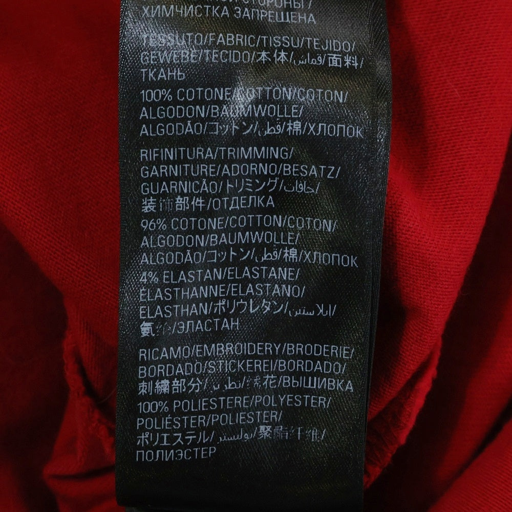 BALENCIAGA(バレンシアガ) Je T'aime T-Shirt 744439 T0VM7 刺繍オーバーサイズ半袖Tシャツ レッド