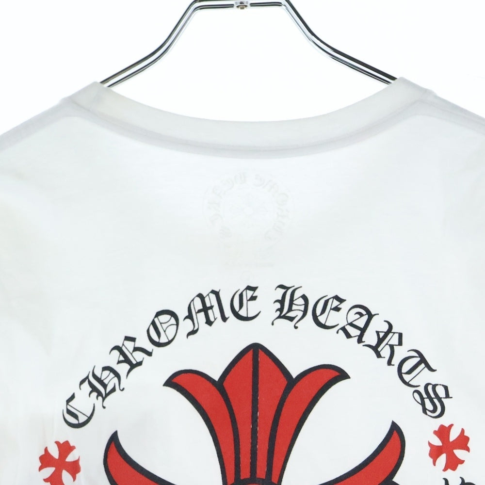 CHROME HEARTS(クロムハーツ) Red Cross S/S Tee レッドクロス半袖Tシャツ ホワイト/レッド