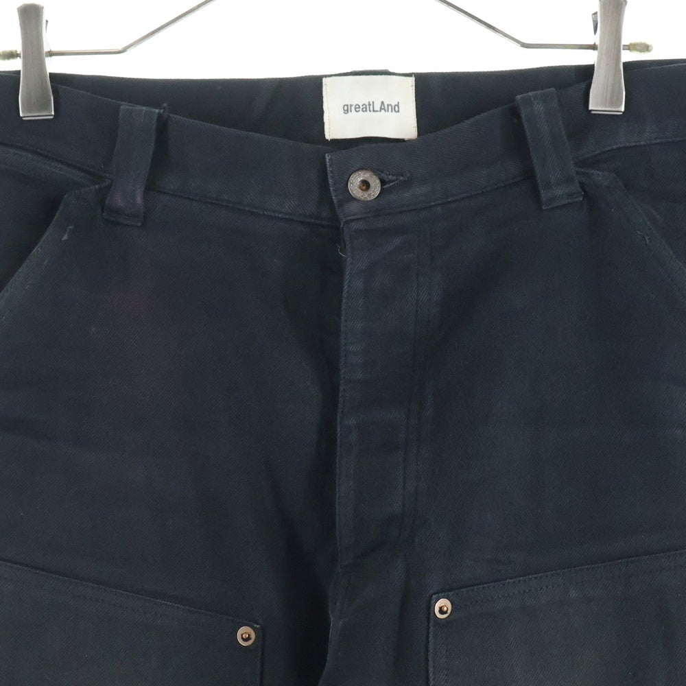 greatLand(グレイトランド) ORIGINAL NO MAN CARPENTER DOUBLE KNEE PANT ノーマンカーペンターダブルニーパンツ ブラック