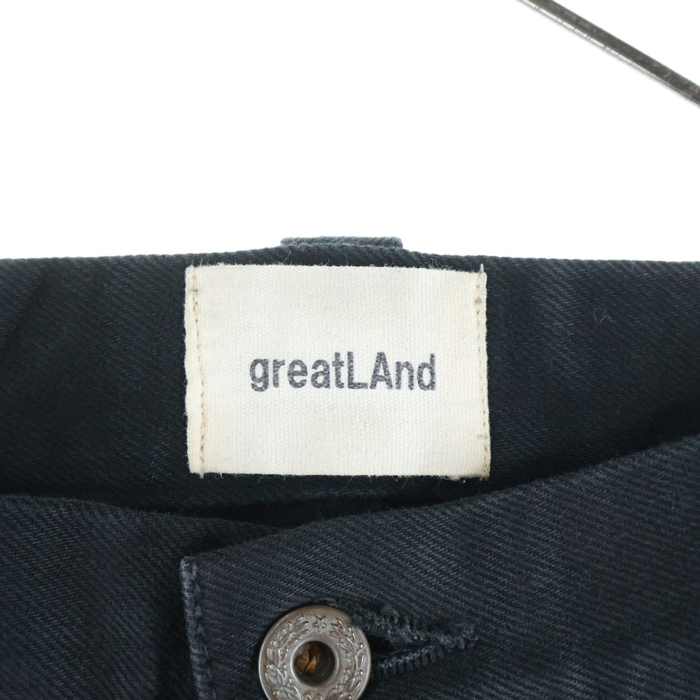 greatLand(グレイトランド) ORIGINAL NO MAN CARPENTER DOUBLE KNEE PANT ノーマンカーペンターダブルニーパンツ ブラック
