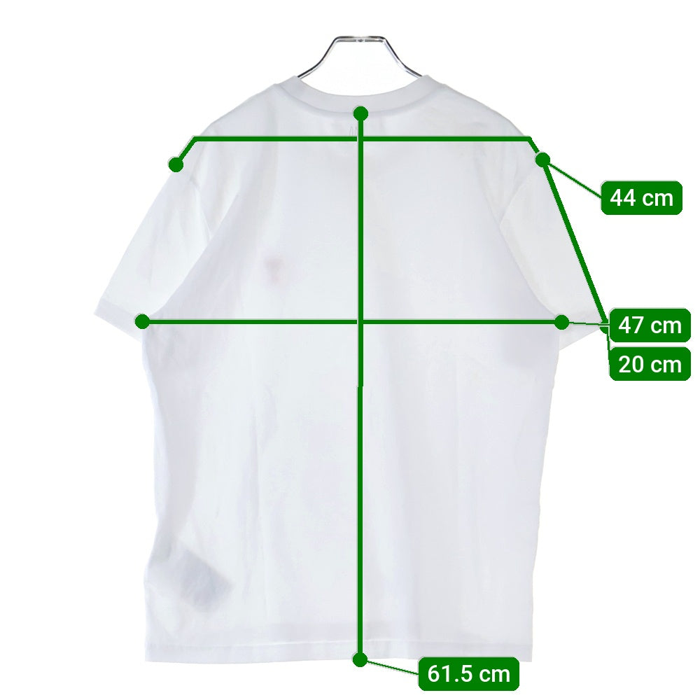 AMI Alexandre Mattiussi(アミアレクサンドルマテュッシ) フロントロゴ刺繍 半袖Tシャツ カットソー ホワイト BFUTS001.724