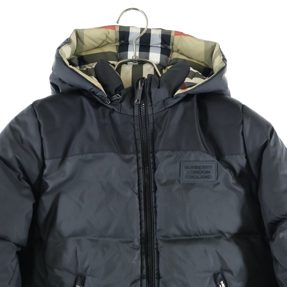 BURBERRY(バーバリー) ノバチェック フーディージップアップ ダウンジャケット 8646023 ベージュ