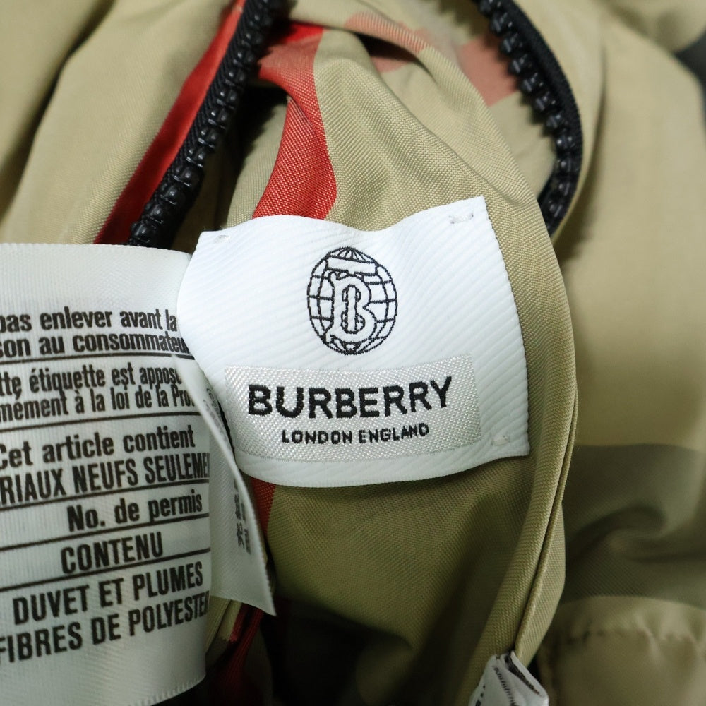 BURBERRY(バーバリー) ノバチェック フーディージップアップ ダウンジャケット 8646023 ベージュ