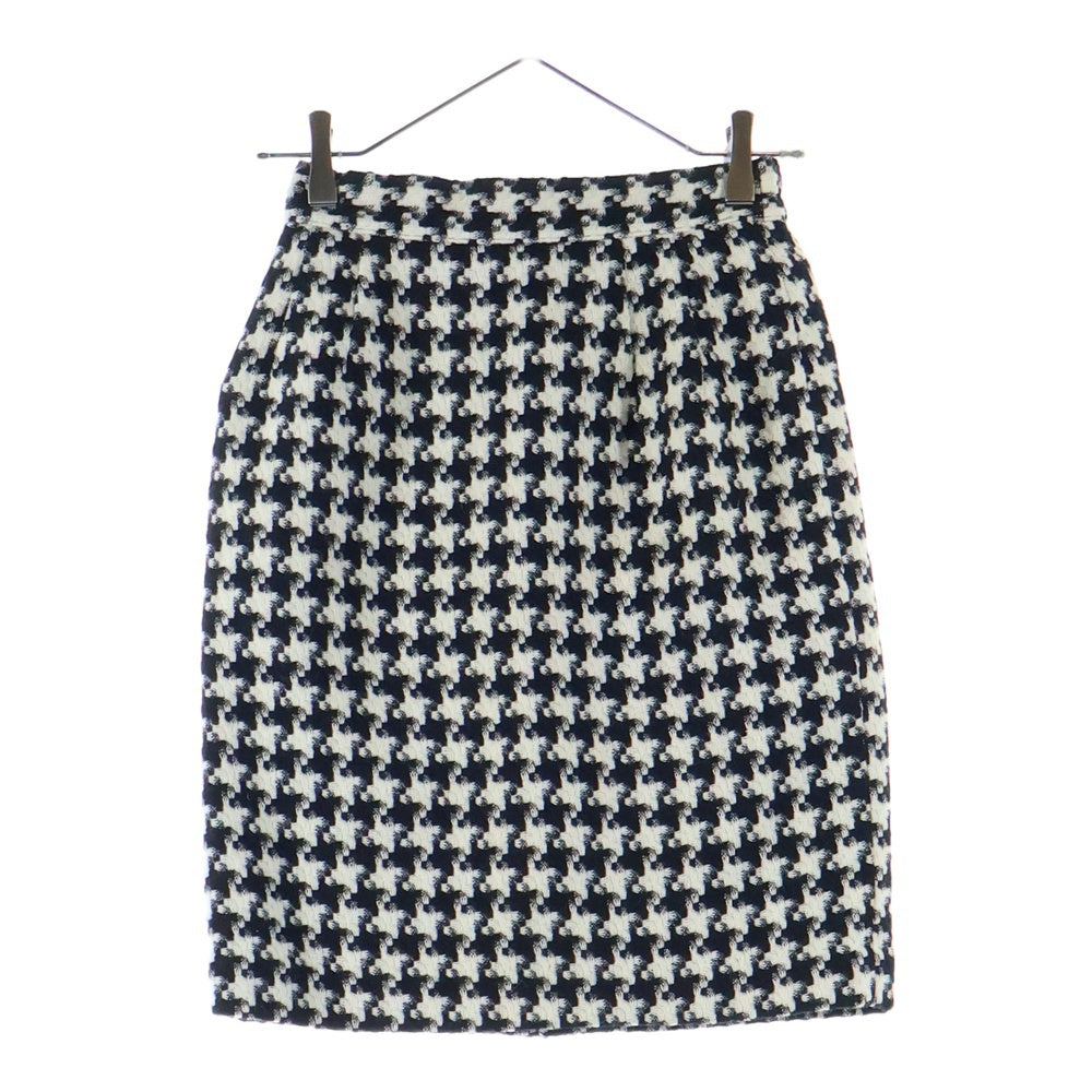 NO BRAND(ノーブランド) 千鳥柄 スカート ブラック/ホワイト