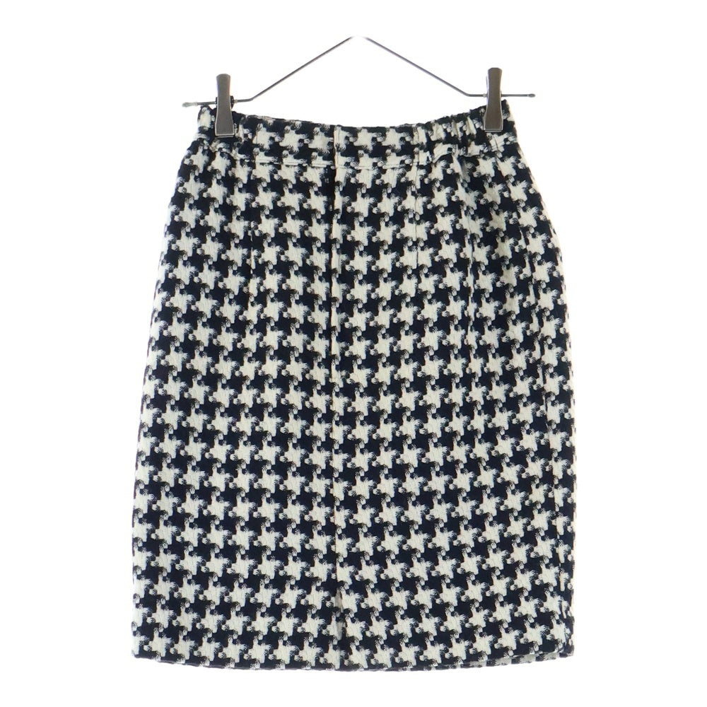 NO BRAND(ノーブランド) 千鳥柄 スカート ブラック/ホワイト