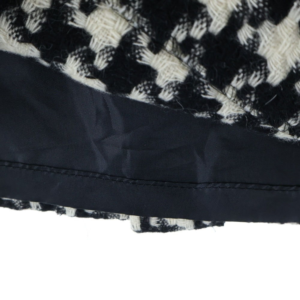 NO BRAND(ノーブランド) 千鳥柄 スカート ブラック/ホワイト