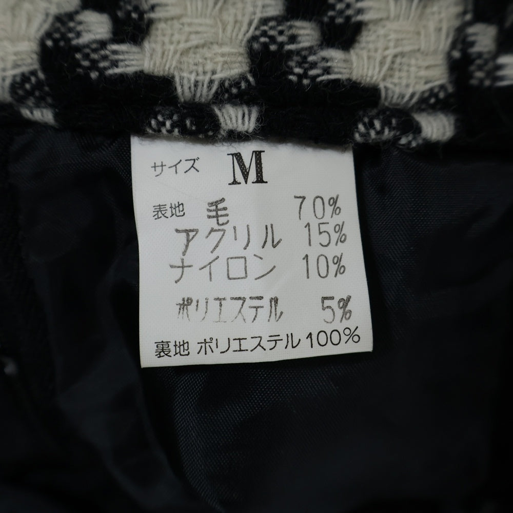 NO BRAND(ノーブランド) 千鳥柄 スカート ブラック/ホワイト