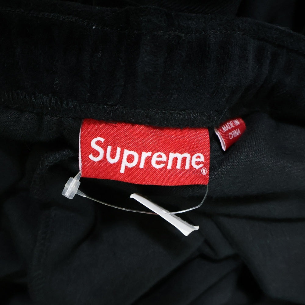 SUPREME(シュプリーム) 22AW Studded Velour Track Pant スタッズ ベロアトラックパンツ ブラック