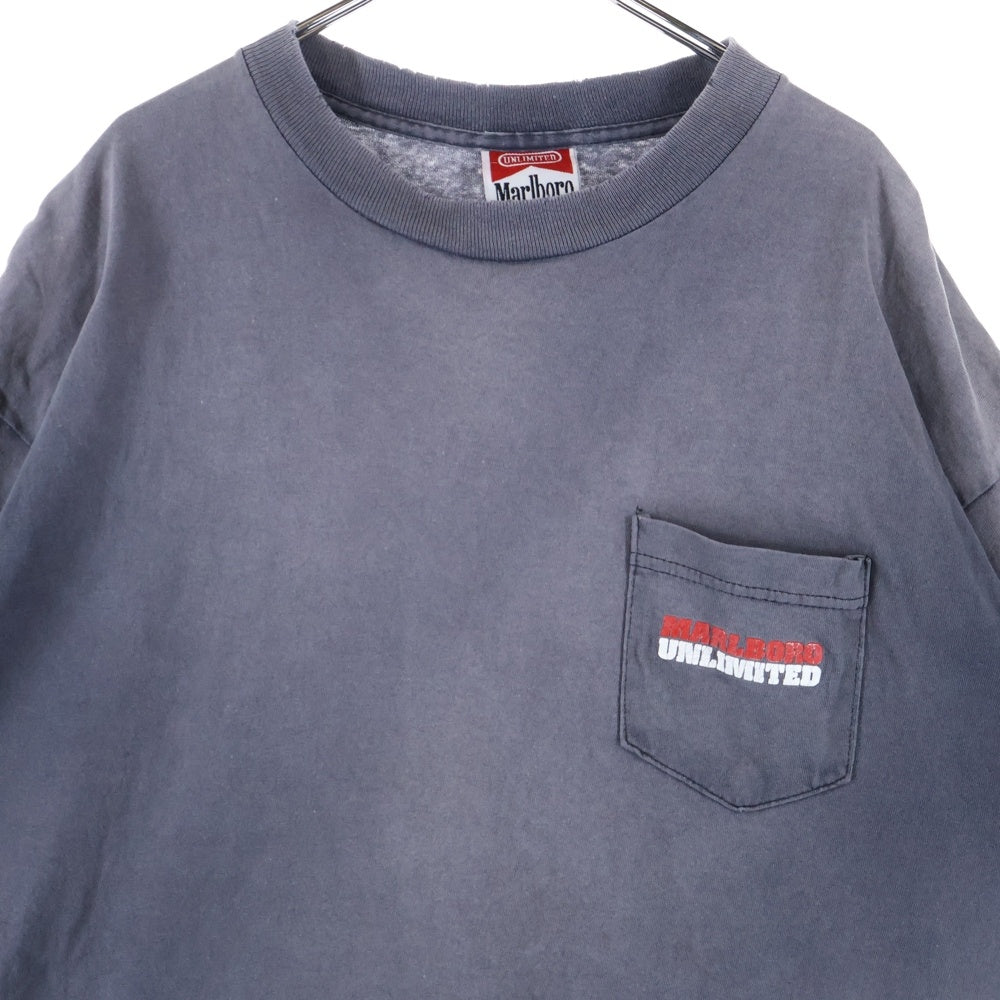 VINTAGE(ヴィンテージ) 90s MARLBORO UNLIMITED LIZARD マルボロ アンリミテッド 半袖Tシャツ カットソー ブラック