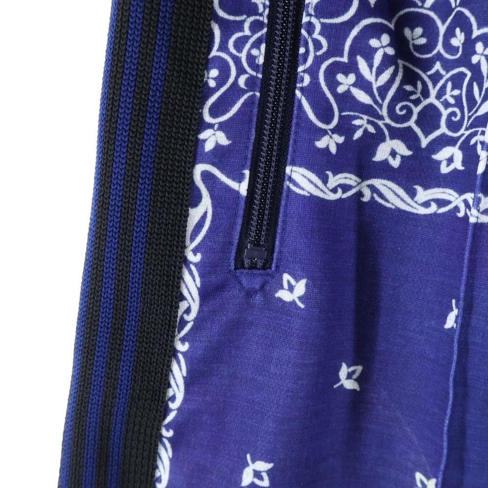 Needles(ニードルス) ×MIYAGIHIDETAKA Bandana Print Track Short バンダナプリント ジップポケット トラックショーツ ブルー PU1722