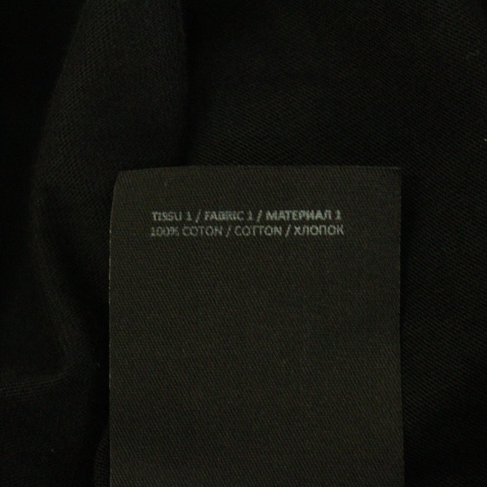 BALMAIN(バルマン) METALLIZED FLOCKED TEE EG010BB99 立体ロゴプリント半袖Tシャツ ブラック