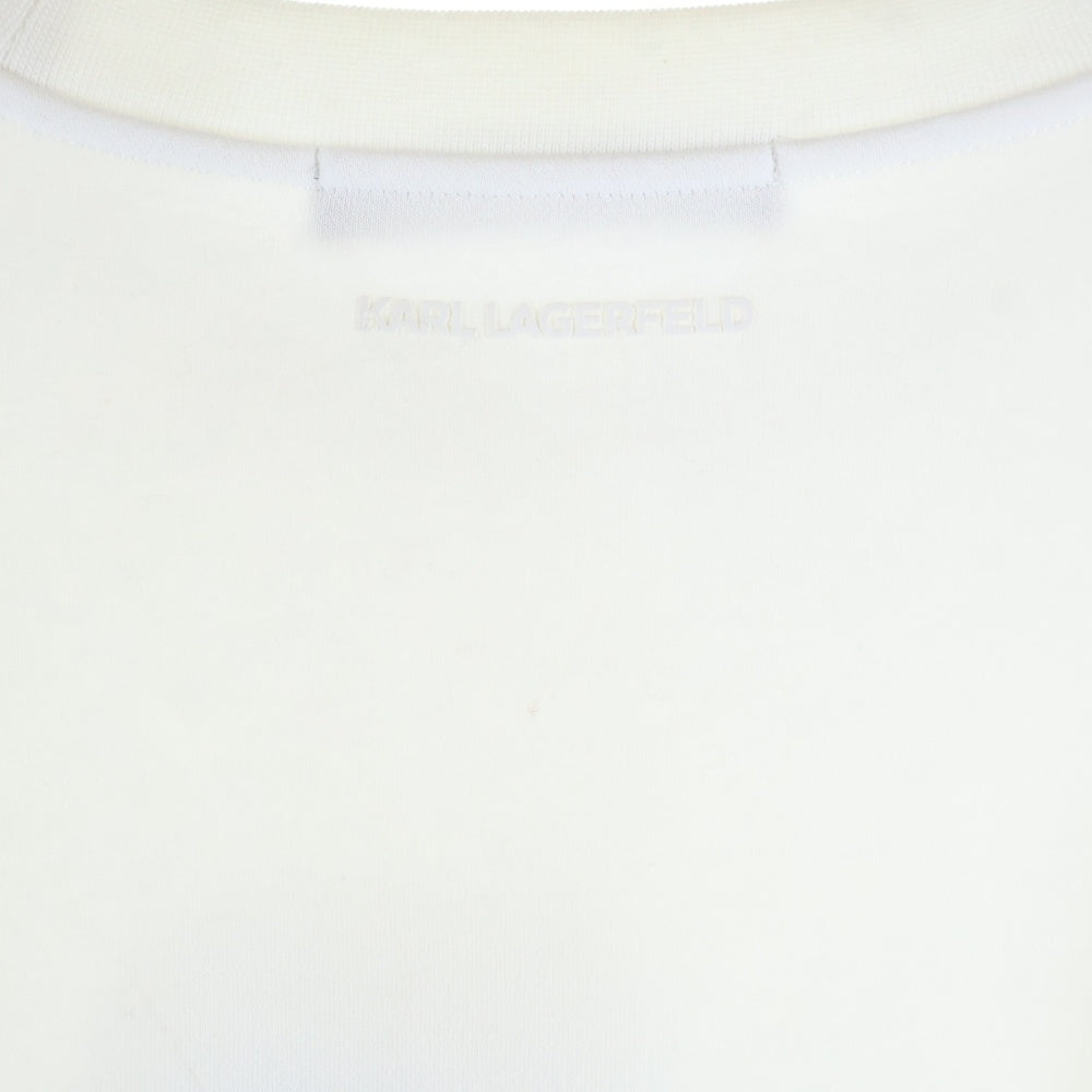 Karl Lagerfeld(カールラガーフェルト) アニメプリントロングスリーブクルーネックスウェットトレーナー 705063 ホワイト