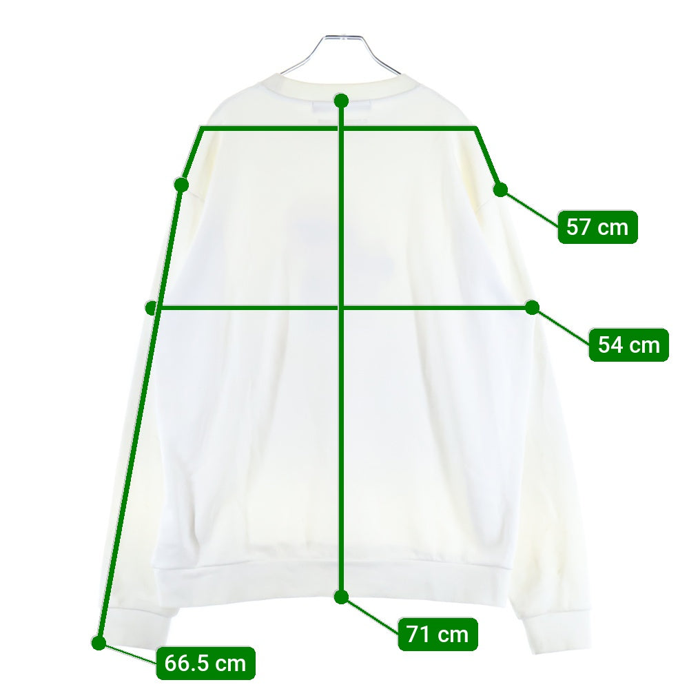 Karl Lagerfeld(カールラガーフェルト) アニメプリントロングスリーブクルーネックスウェットトレーナー 705063 ホワイト