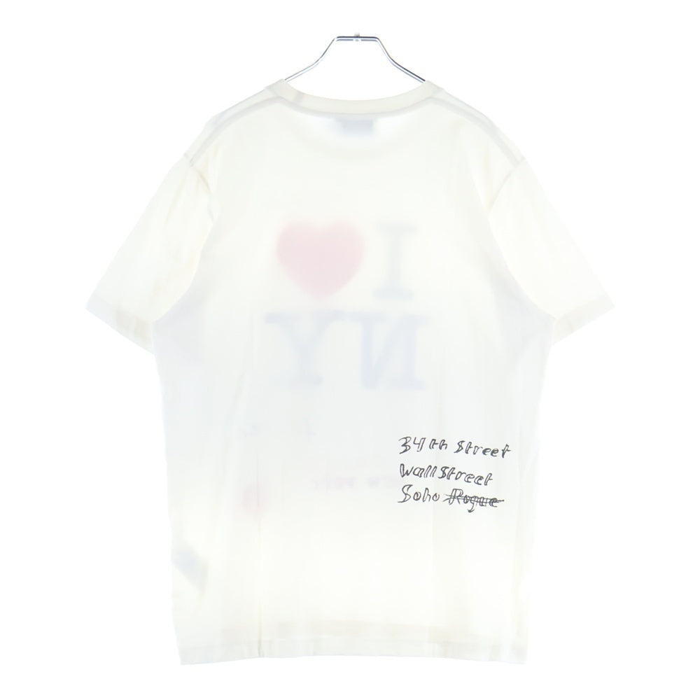 COACH(コーチ) NY Tee CBR24 アイラブニューヨークプリント半袖Tシャツ ホワイト CBR24
