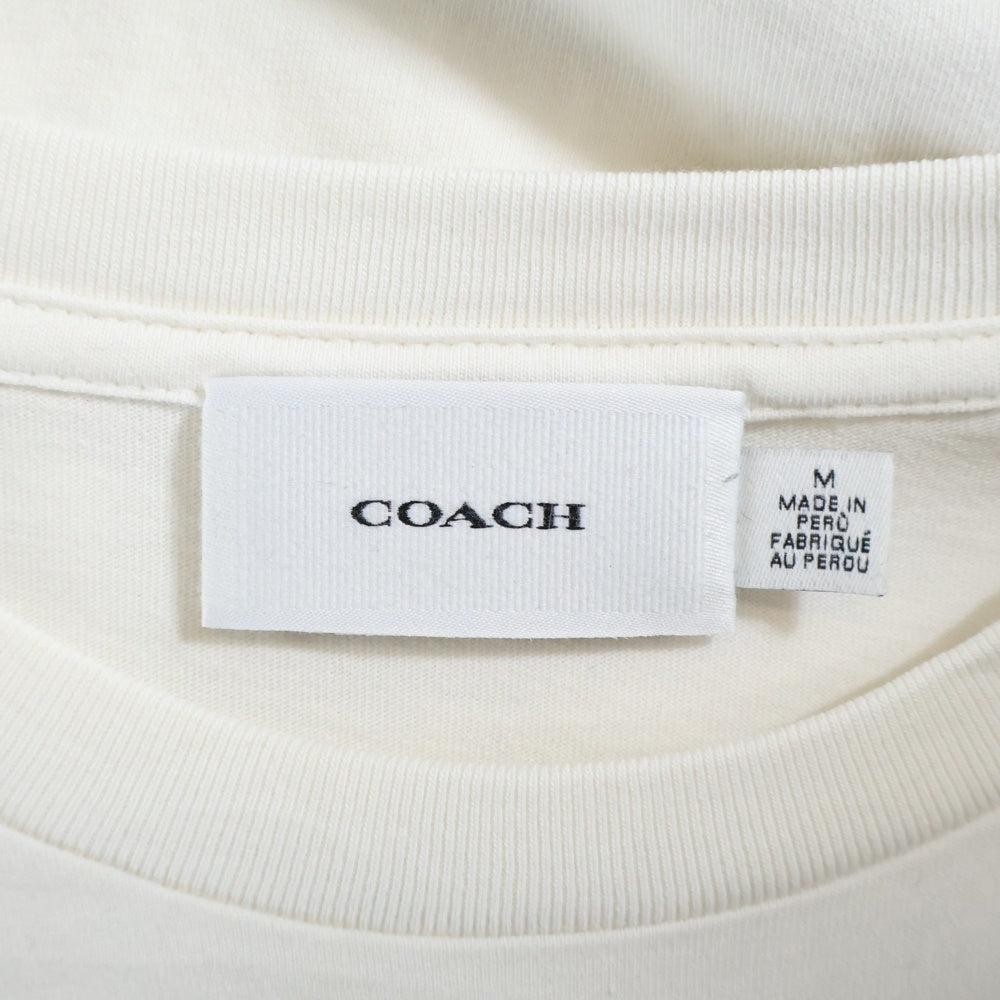 COACH(コーチ) NY Tee CBR24 アイラブニューヨークプリント半袖Tシャツ ホワイト CBR24