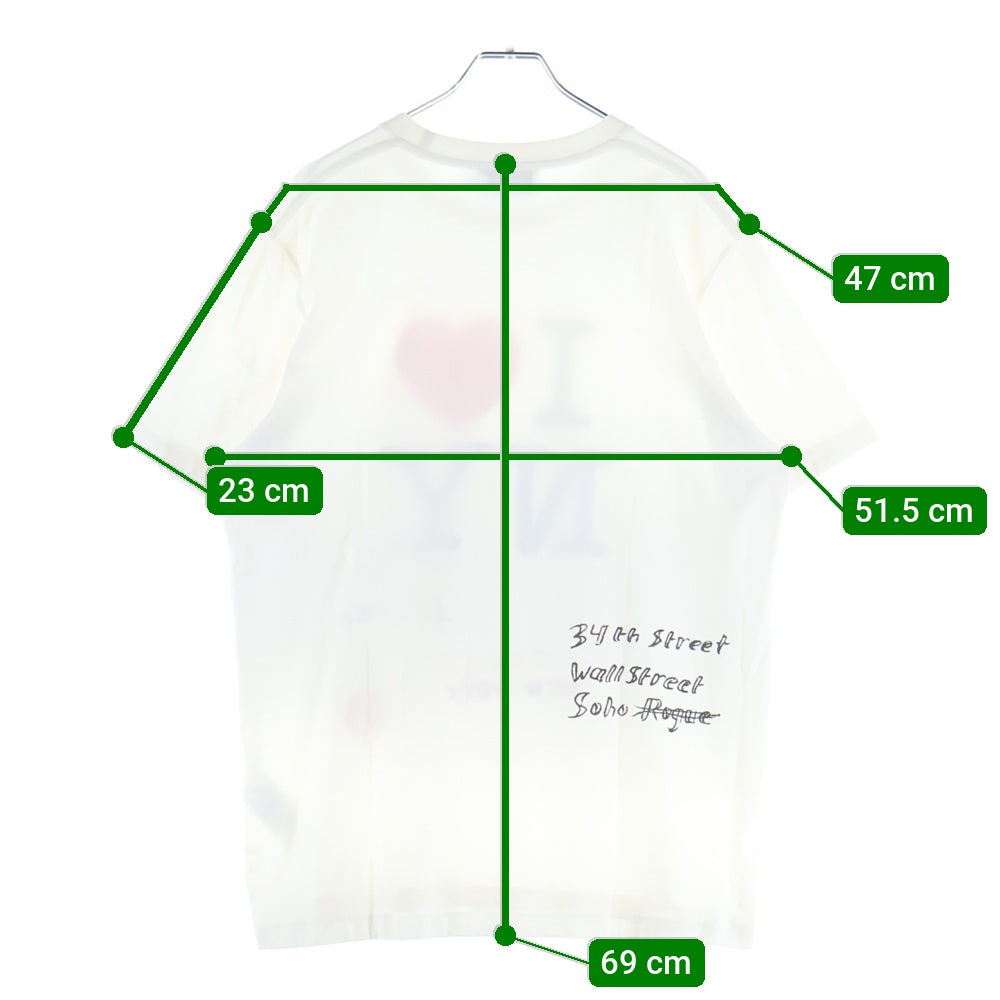 COACH(コーチ) NY Tee CBR24 アイラブニューヨークプリント半袖Tシャツ ホワイト CBR24