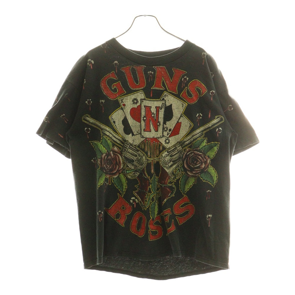 VINTAGE(ヴィンテージ) GUNS N ROSES ガンズアンドローゼズ ユーロ 半袖Tシャツ カットソー ブラック