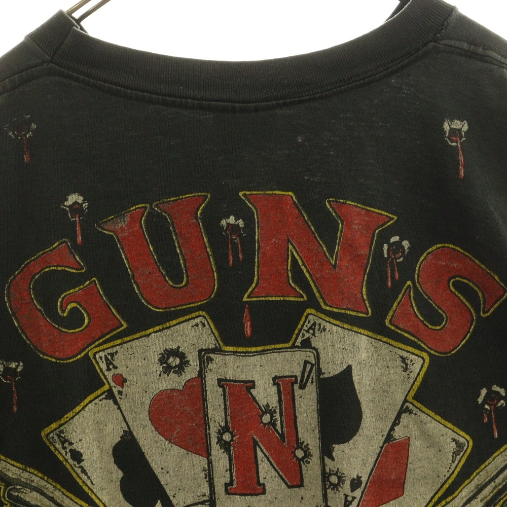 VINTAGE(ヴィンテージ) GUNS N ROSES ガンズアンドローゼズ ユーロ 半袖Tシャツ カットソー ブラック