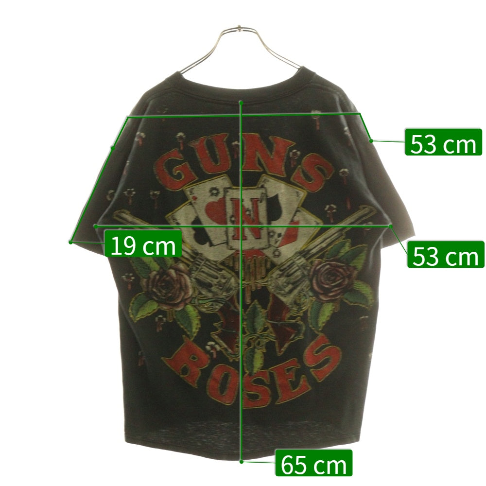 VINTAGE(ヴィンテージ) GUNS N ROSES ガンズアンドローゼズ ユーロ 半袖Tシャツ カットソー ブラック