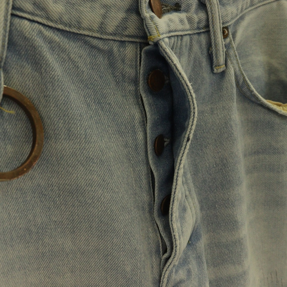 greatLand(グレイトランド) ×ASKYURSELF アスクユアセルフ ダメージ加工フレアデニム インディゴ