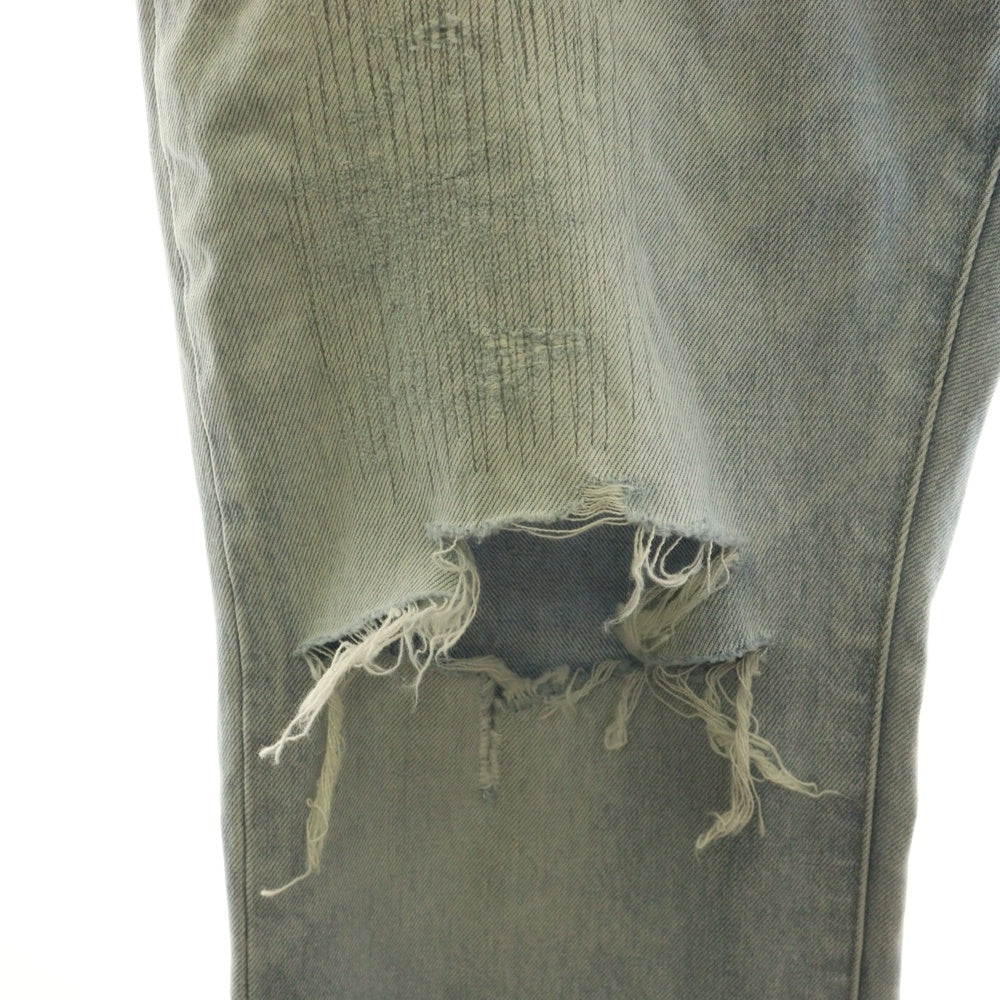 greatLand(グレイトランド) ×ASKYURSELF アスクユアセルフ ダメージ加工フレアデニム インディゴ