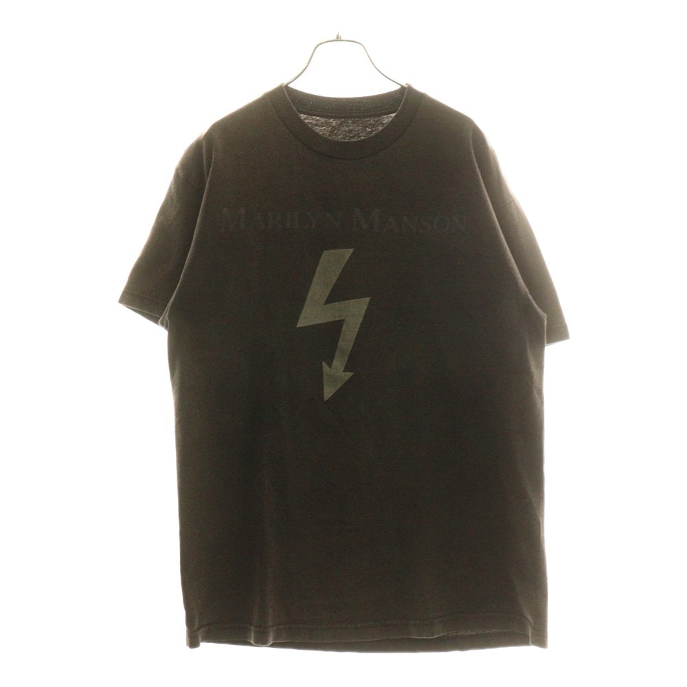 VINTAGE(ヴィンテージ) 90s MARILYN MANSON マリリンマンソン 両面プリント半袖Tシャツ カットソー ブラック