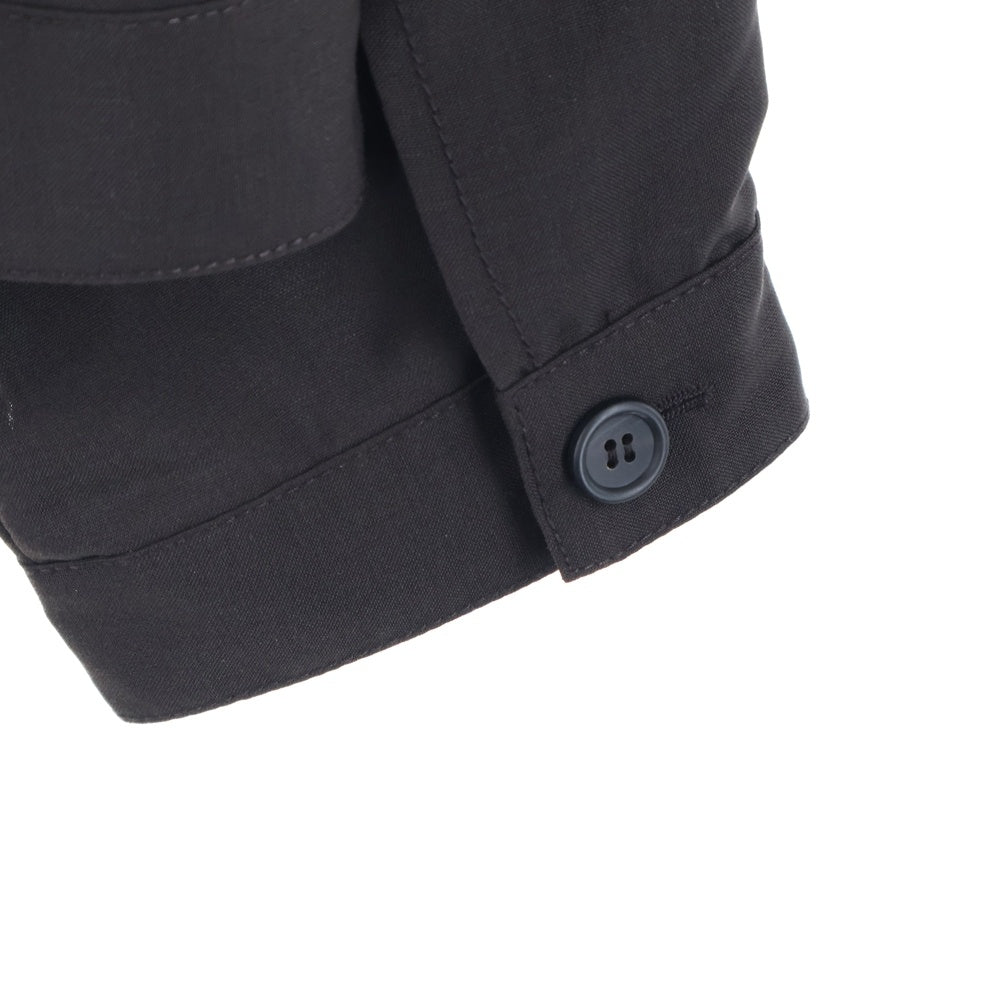 miumiu(ミュウミュウ) 24SS ロゴワッペン ジップアップジャケット ML1041 ブラウン