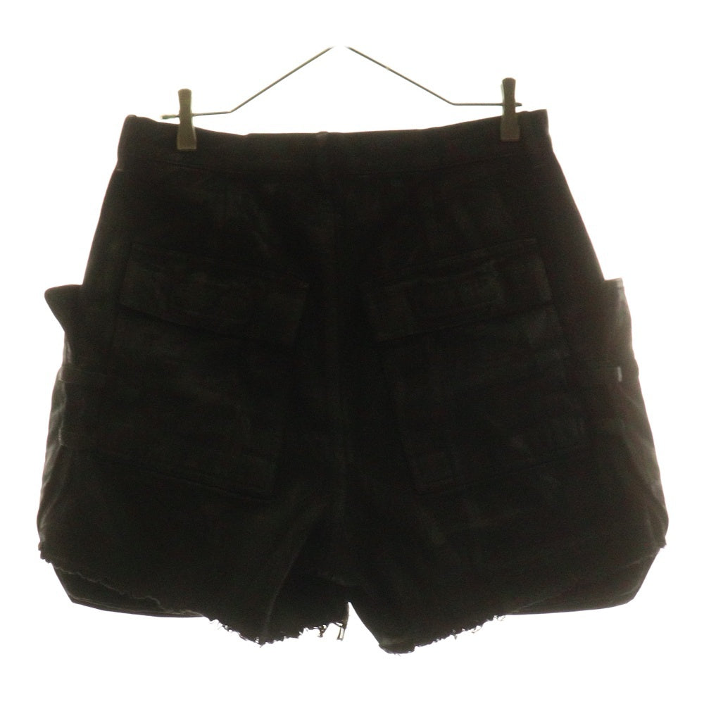 DRKSHDW(ダークシャドウ) STEFAN CARGO SHORTS ステファン カーゴショーツ コーティングデニムハーフパンツ ブラック DU01E3358-DCF