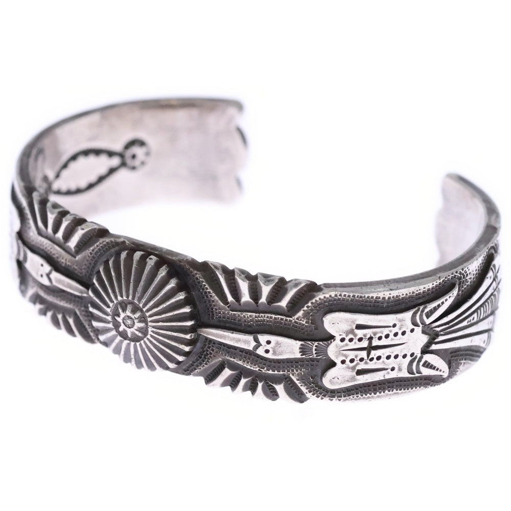 INDIAN JEWELRY(インディアンジュエリー) サンダーバード RAY JOHNSON作 バングル シルバー