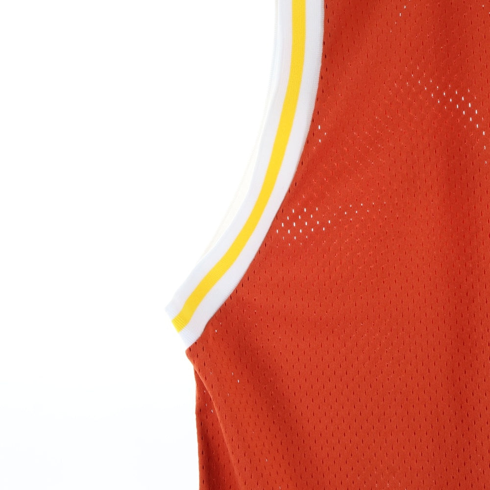 PHENOMENON(フェノメノン) ロゴプリントメッシュタンクトップ オレンジ