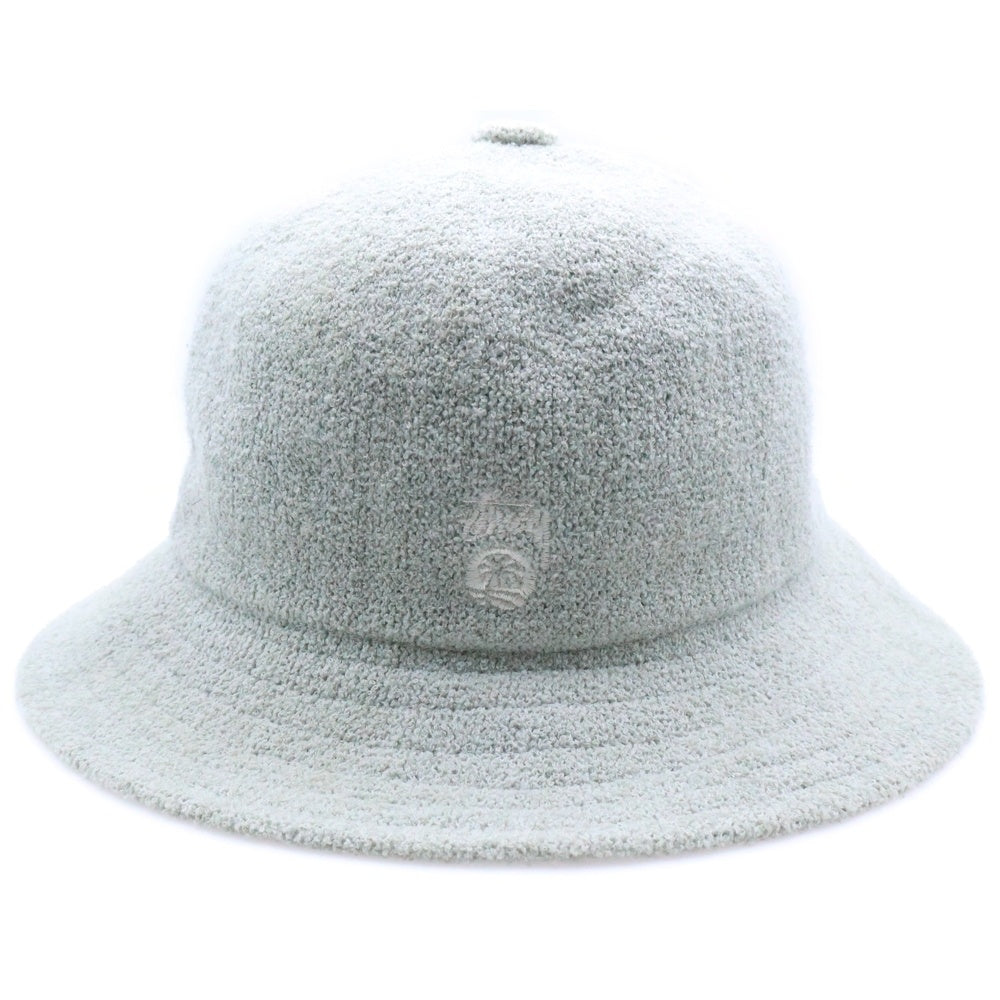 STUSSY(ステューシー) ロゴ刺繍パイルベルハット グレー