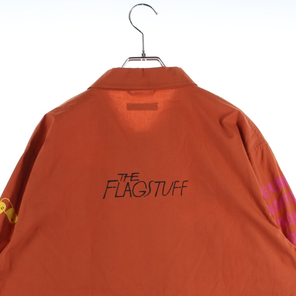 FLAGSTUFF(フラッグスタッフ) 17AW パッチワークプリント長袖シャツ 2017AW-FS-13 オレンジ