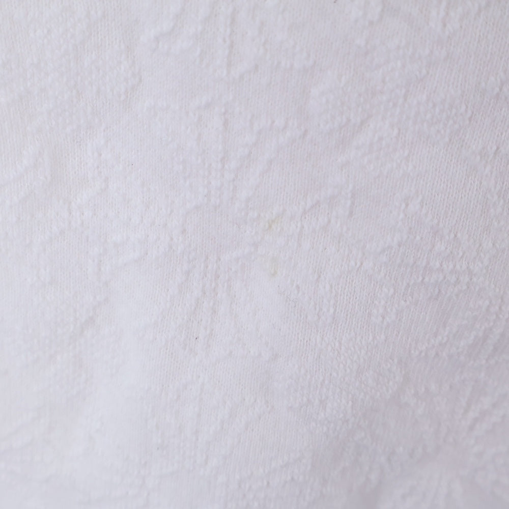 CHROME HEARTS(クロムハーツ) Y NOT Crewneck Sweat ワイノット 総柄クロス パイル地 クルーネックスウェット ホワイト