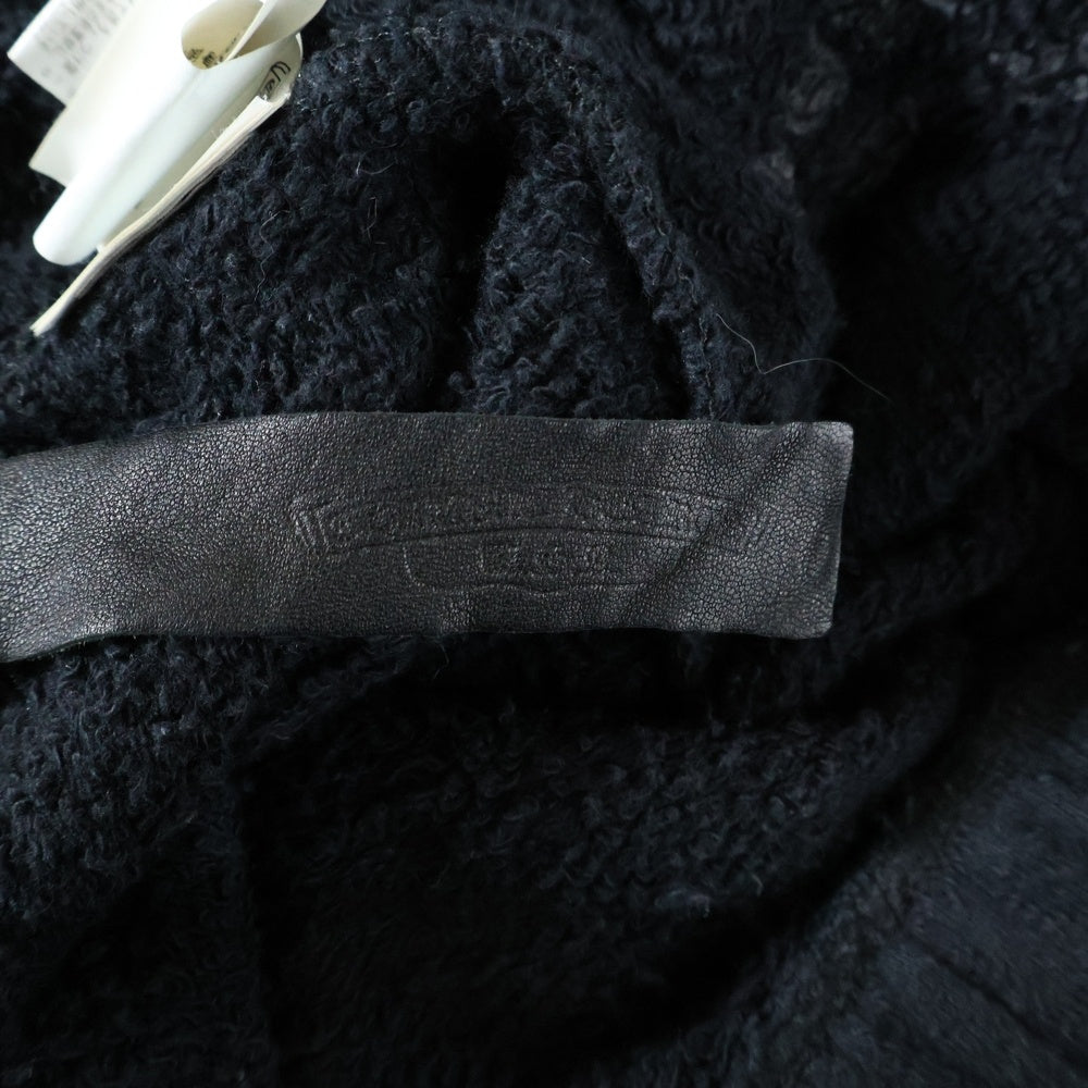 CHROME HEARTS(クロムハーツ) Y NOT CHプラス総柄 ロゴ刺繍 スウェットパンツ ブラック