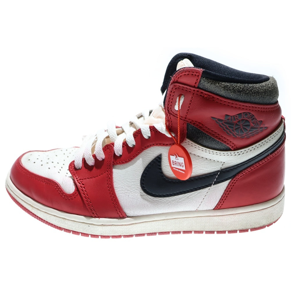 NIKE(ナイキ) AIR JORDAN 1 LOST&FOUND DZ5485-612 エアジョーダン1 ロスト&ファウンド シカゴ ハイカットスニーカー ホワイト/レッド US9/27cm