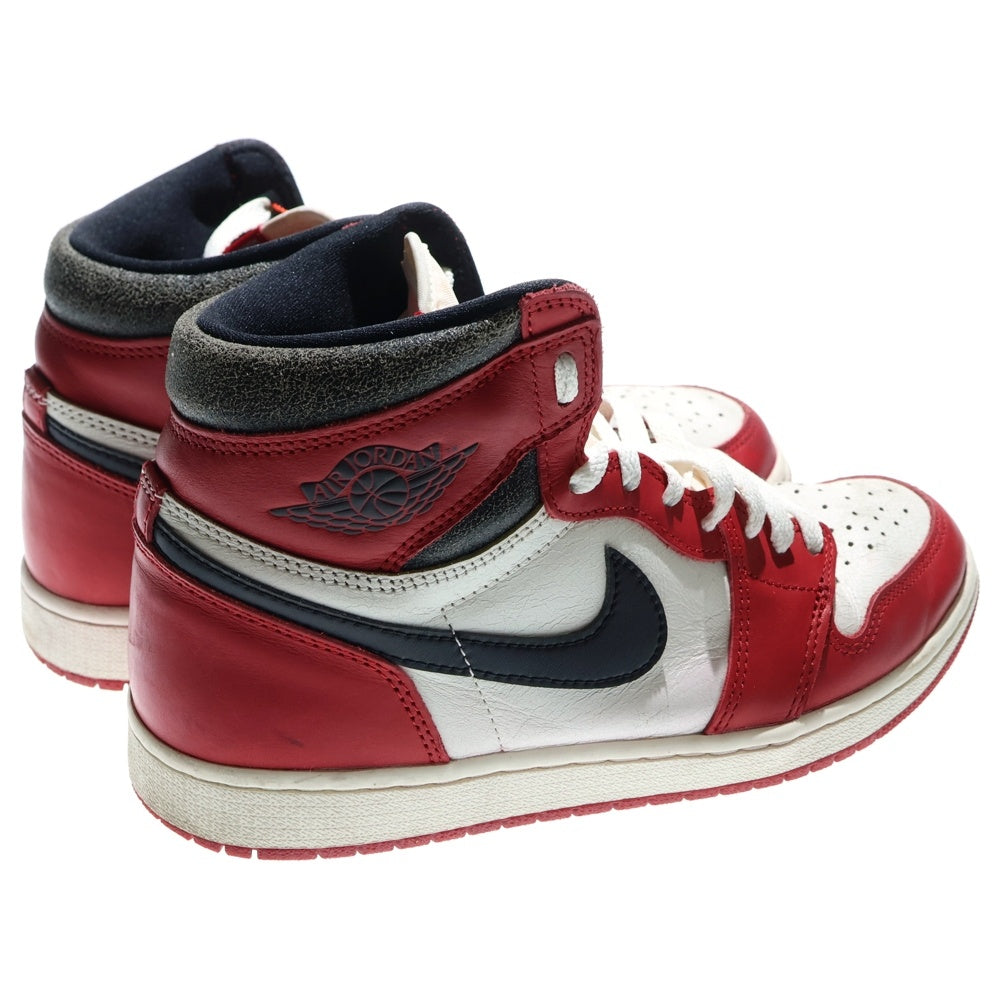 NIKE(ナイキ) AIR JORDAN 1 LOST&FOUND DZ5485-612 エアジョーダン1 ロスト&ファウンド シカゴ ハイカットスニーカー ホワイト/レッド US9/27cm