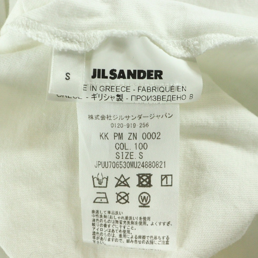 JIL SANDER +(ジルサンダープラス) 23SS パックT 半袖Tシャツカットソー ホワイト KK PM ZN 0002