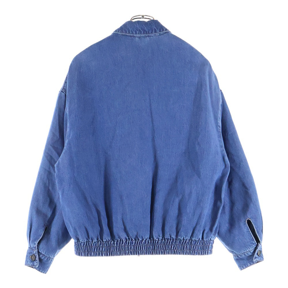 miumiu(ミュウミュウ) ロゴ刺繍 デニムダウンジャケット ダブルジップ インディゴ GWB219 S000 15PP