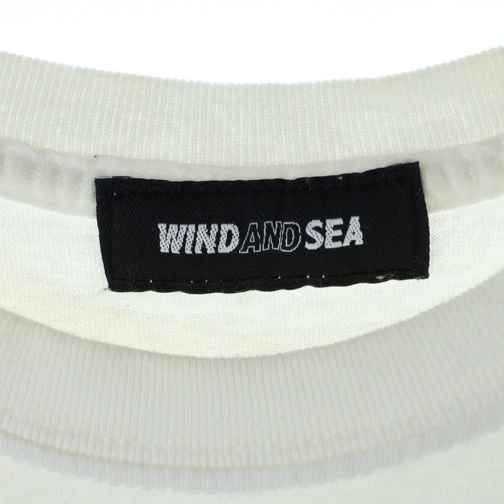 WIND AND SEA(ウィンダンシー) 20AW STAR AND STRIPES PHPTO PRINT TEE プリント 半袖Tシャツカットソー ホワイト WDS-20A-CS-05
