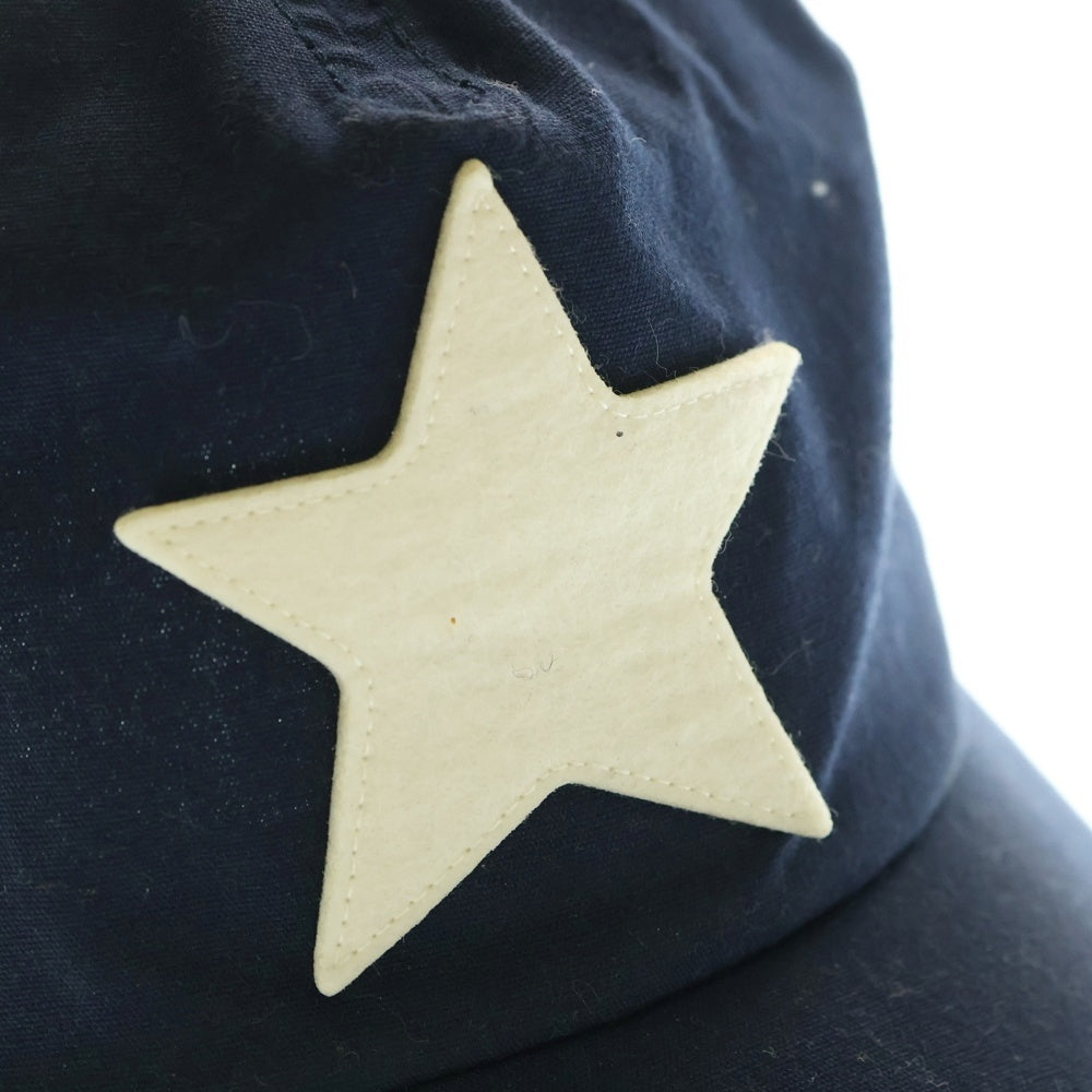 THREE FACE(スリー フェイス) ×CHOOSE ME ワンスター刺繍 デニムキャップ インディゴ