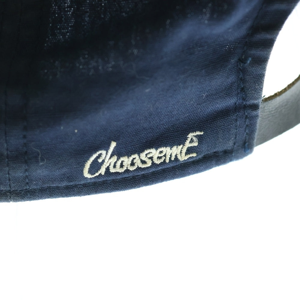 THREE FACE(スリー フェイス) ×CHOOSE ME ワンスター刺繍 デニムキャップ インディゴ