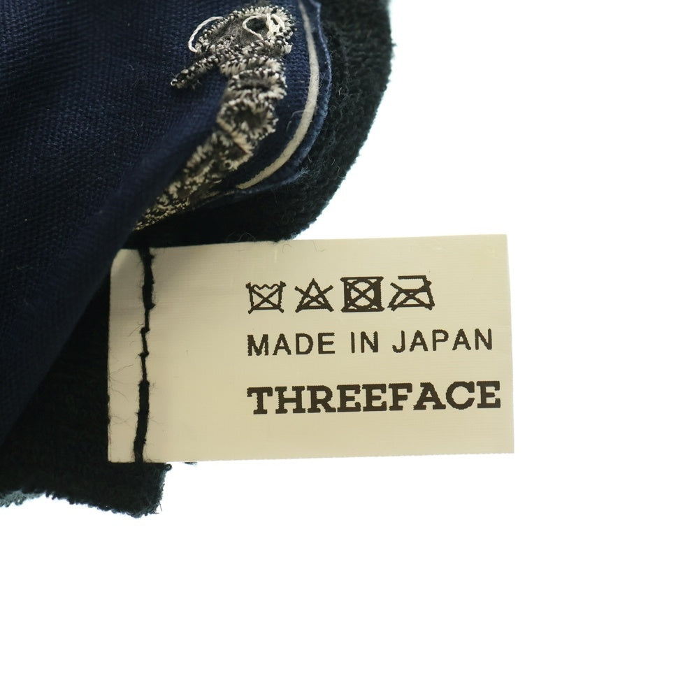 THREE FACE(スリー フェイス) ×CHOOSE ME ワンスター刺繍 デニムキャップ インディゴ
