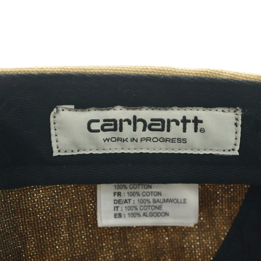 CARHARTT(カーハート) ロゴ刺繍 コットンキャップ ベージュ I016607 07E