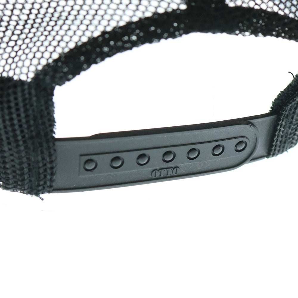 NO BRAND(ノーブランド) メッシュ トラッカーキャップ ブラック/ホワイト