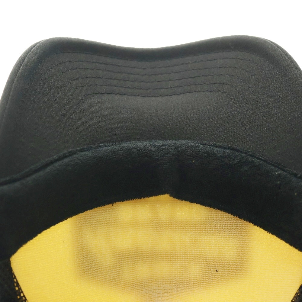 NO BRAND(ノーブランド) メッシュ トラッカーキャップ ブラック/ホワイト