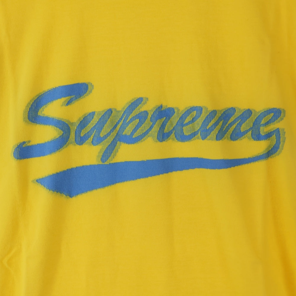 SUPREME(シュプリーム) 20SS Intarsia Script Tee インターシャロゴ 半袖Tシャツカットソー イエロー