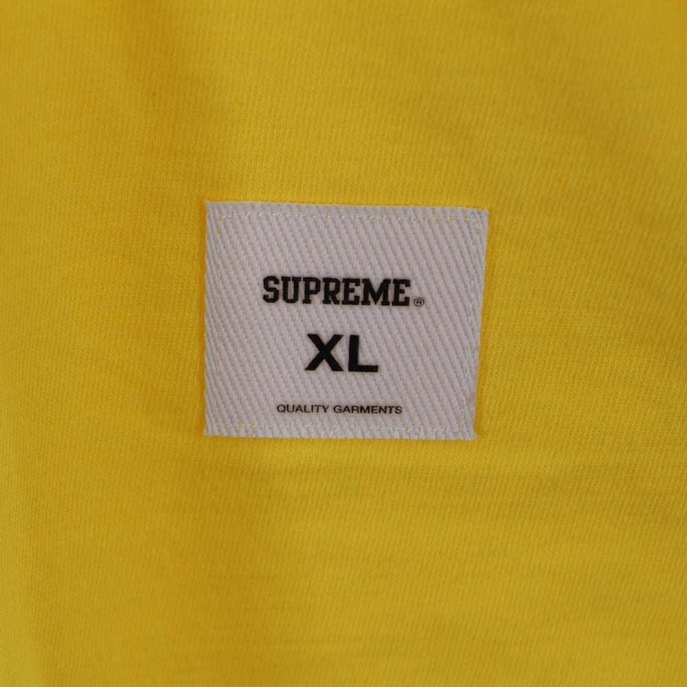 SUPREME(シュプリーム) 20SS Intarsia Script Tee インターシャロゴ 半袖Tシャツカットソー イエロー